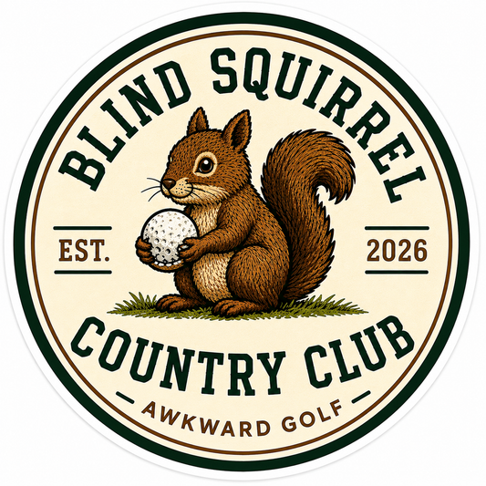 Blind Squirrel Country Club Sticker